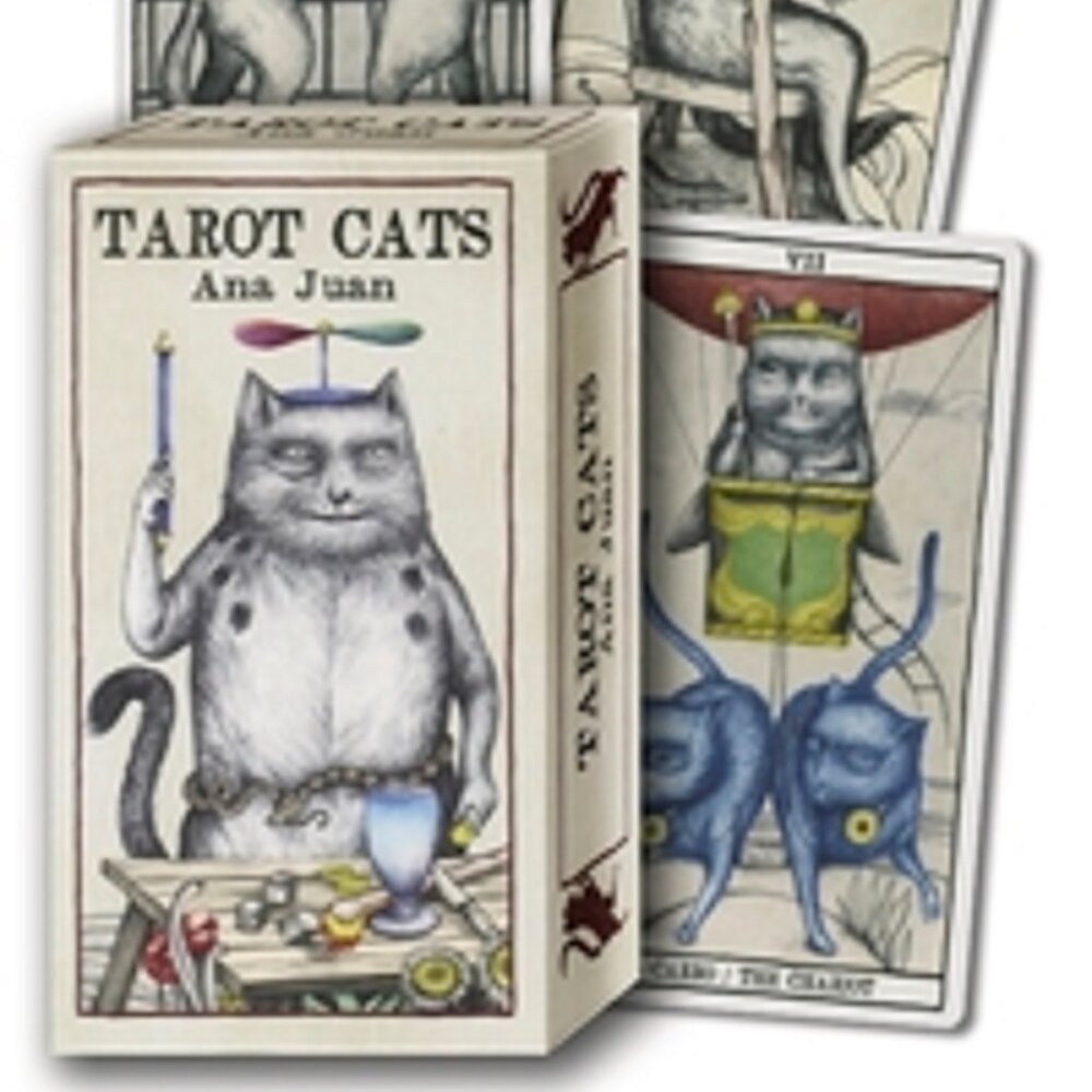 Tarot Cats, Familiars, Mythical Creatures, animals, gift, deck and guidebook